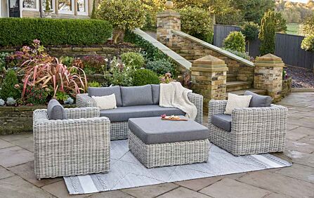 Pacific rattan garden corner sofa set new arrivals